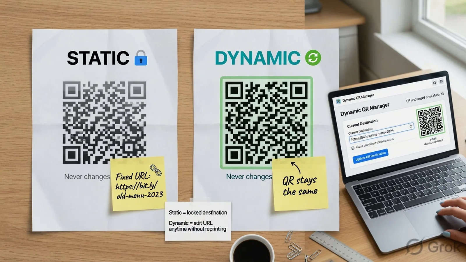 Static vs Dynamic QR Codes | Key Differences & Use Cases